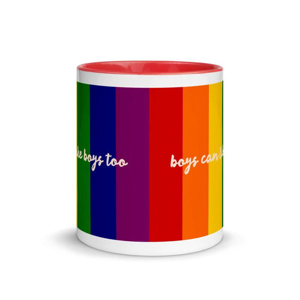 Boys Like Boys Mug | LGBTQ and Polyamory Gifts | Polycute Gift Shop