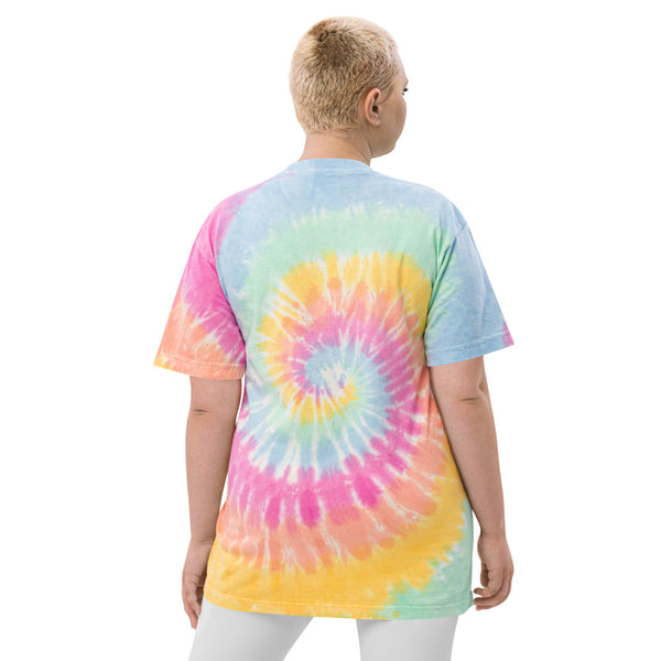 Grateful Parent Embroidered Tee | Oversized Deadhead Tie-Dye T-Shirt | Polycute Gift Shop