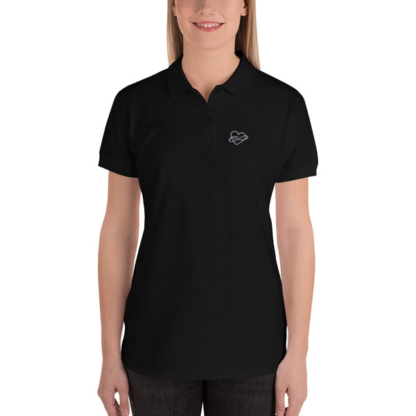 Infinite Love Polo, Fitted | Polycute LGBTQ+ & Polyamory Gifts