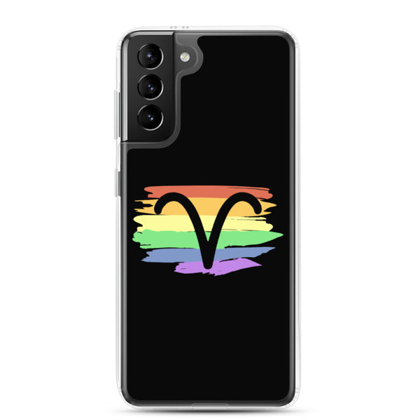 Aries Zodiac Samsung Case - Samsung Galaxy S21 Plus | Polycute LGBTQ+ & Polyamory Gifts