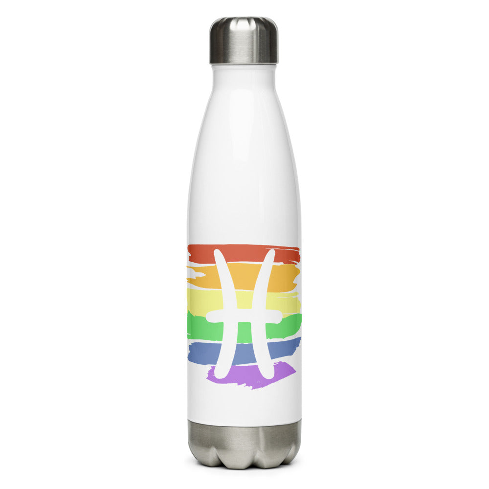 Pisces Zodiac Water Bottle | Polycute LGBTQ+ & Polyamory Gifts