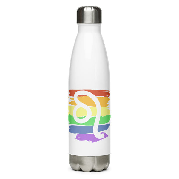 Leo Zodiac Water Bottle | Polycute LGBTQ+ & Polyamory Gifts