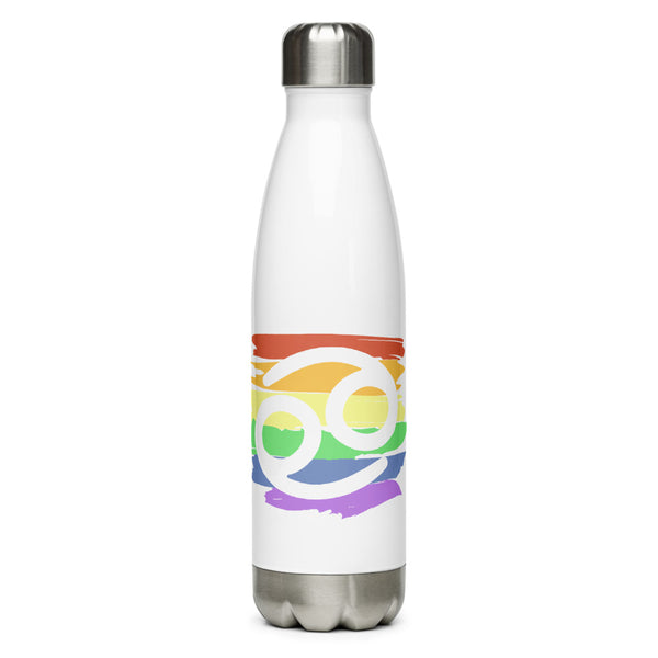 Cancer Zodiac Water Bottle | Polycute LGBTQ+ & Polyamory Gifts