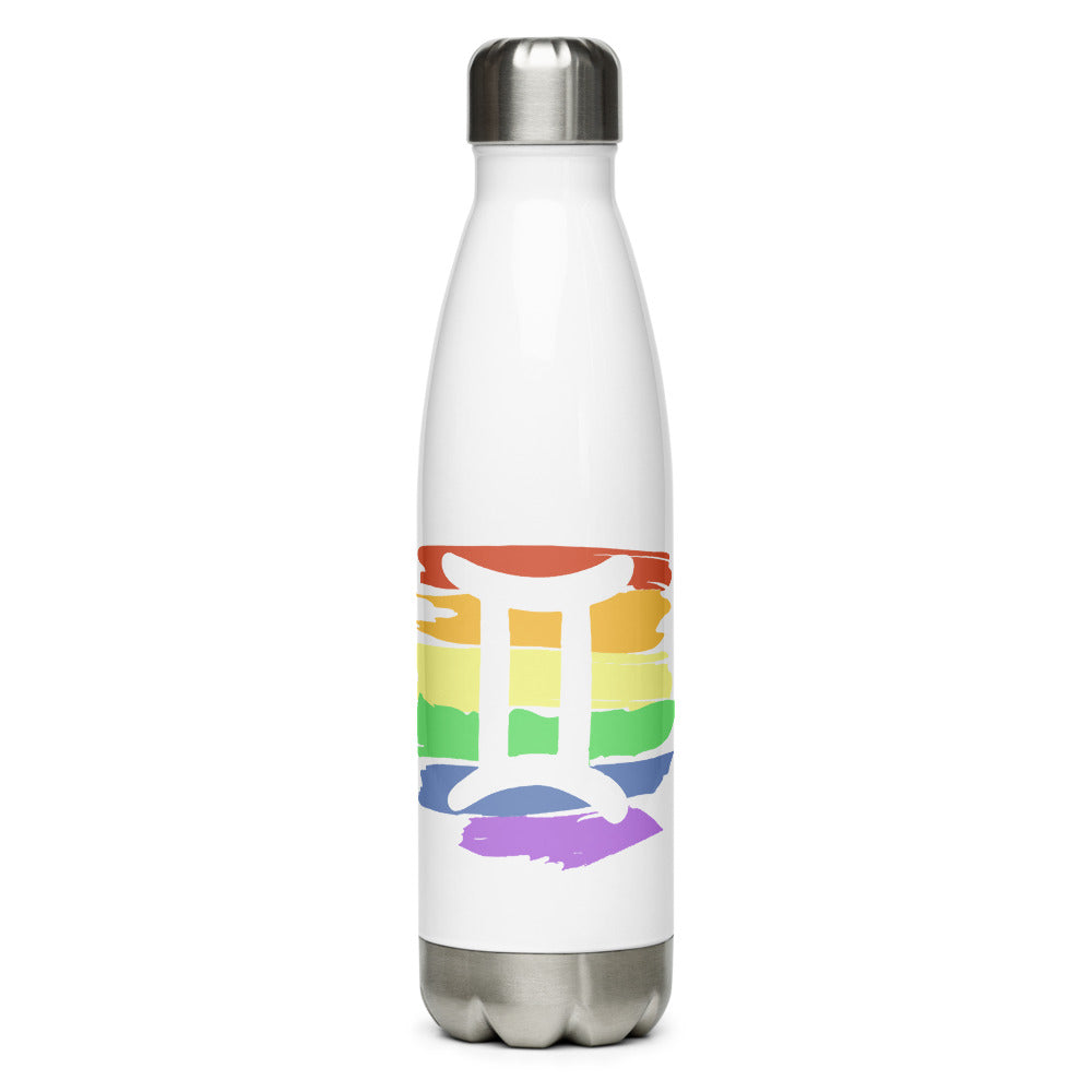 Gemini Zodiac Water Bottle | Polycute LGBTQ+ & Polyamory Gifts