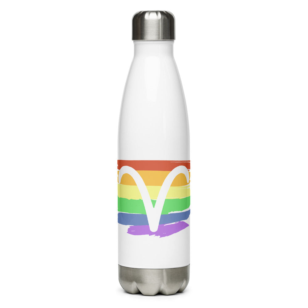 Aries Zodiac Water Bottle | Polycute LGBTQ+ & Polyamory Gifts