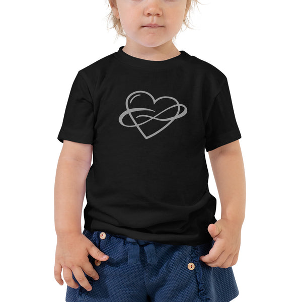 Infinite Love Toddler Tee Black | Polycute Gift Shop