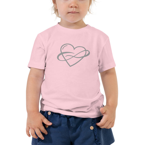 Infinite Love Toddler Tee Pink | Polycute Gift Shop