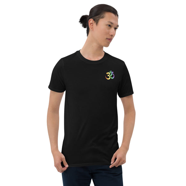 Lowkey Om Pride Yoga Tee Black | Polycute Gift Shop