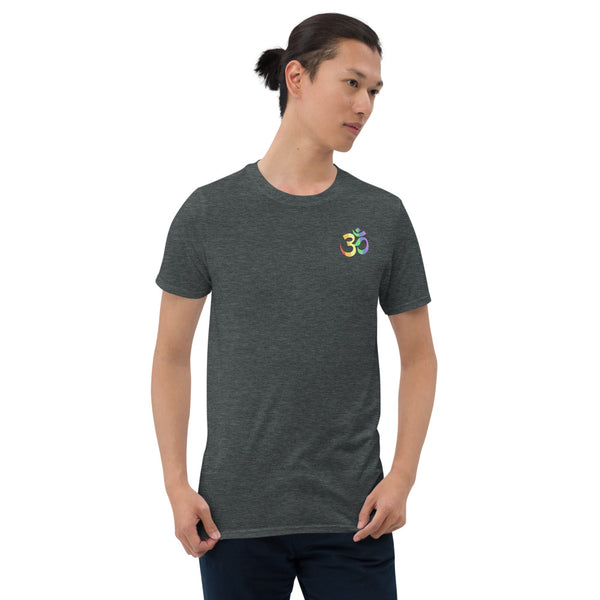 Lowkey Om Pride Yoga Tee Dark Heather | Polycute Gift Shop
