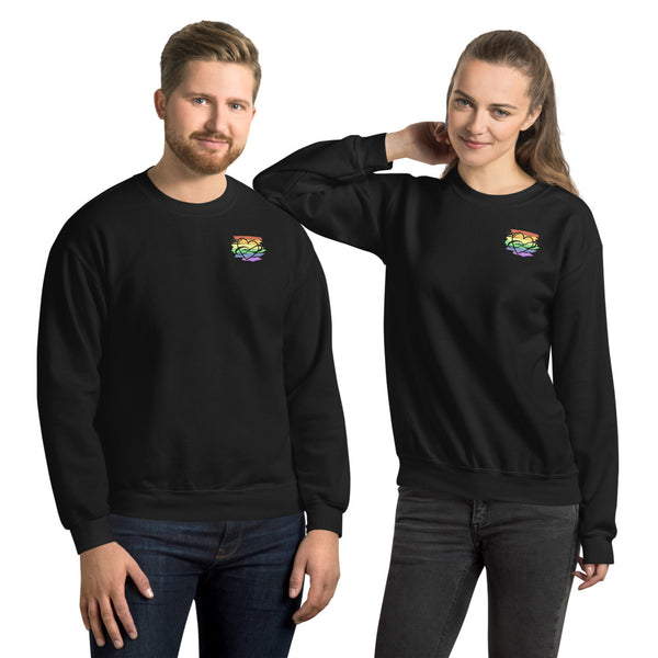 Lowkey Polycute Sweatshirt Black | Polycute LGBTQ+ and Polyamory Gifts