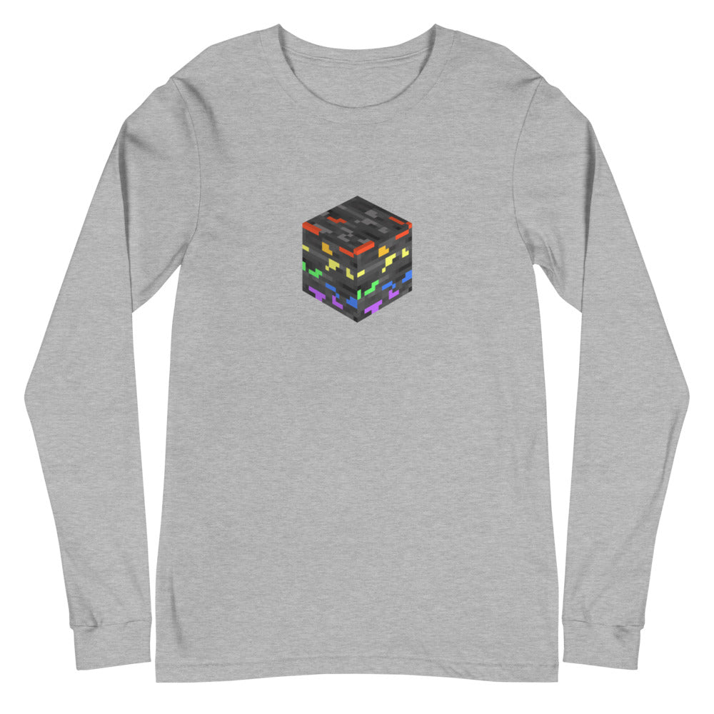 Pride Ore Long Sleeve Tee Athletic Heather | Polycute LGBTQ+ & Polyamory Gifts