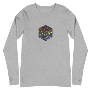 Pride Ore Long Sleeve Tee Athletic Heather | Polycute LGBTQ+ & Polyamory Gifts