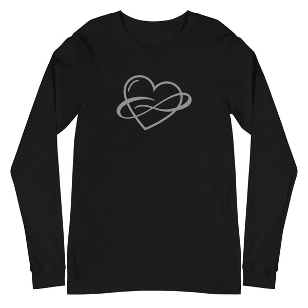 Infinite Love Long Sleeve Tee Black | Polycute Gift Shop