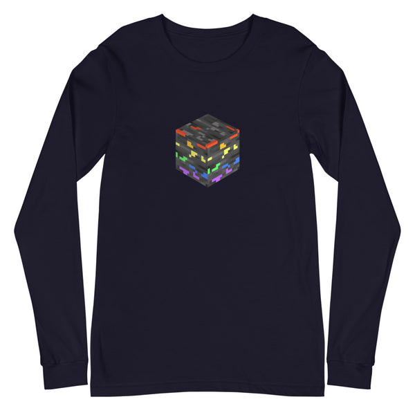 Pride Ore Long Sleeve Tee Navy | Polycute LGBTQ+ & Polyamory Gifts