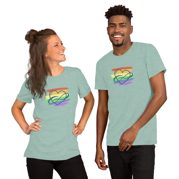 Polycute Tee Heather Prism Dusty Blue | Polycute Gift Shop