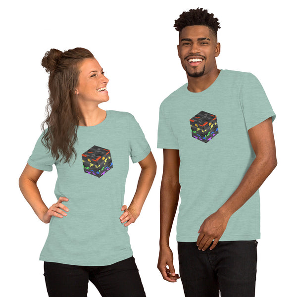 Pride Ore Tee Heather Prism Dusty Blue | Polycute Gift Shop
