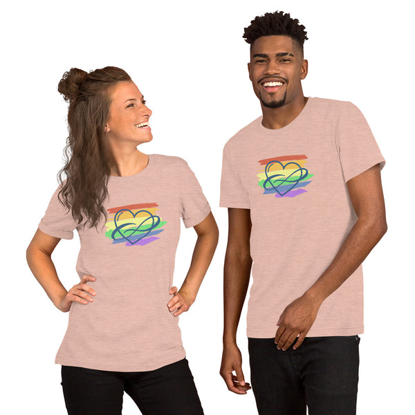 Polycute Tee Heather Prism Peach | Polycute Gift Shop