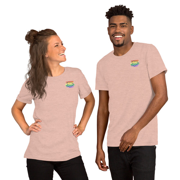 Lowkey Polycute Tee Heather Prism Peach | Polycute Gift Shop