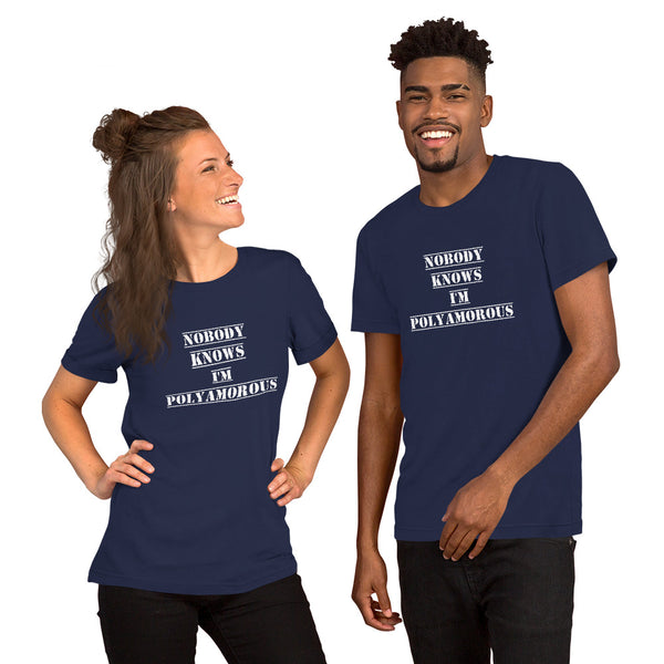 Nobody Knows I'm Poly Tee Navy | Polycute Gift Shop