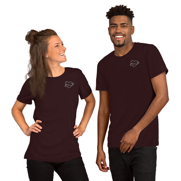 Lowkey Infinite Love Tee Oxblood Black | Polycute LGBTQ+ & Polyamory Gifts