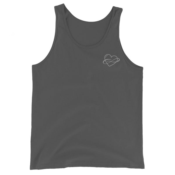 Lowkey Infinite Love Tank Asphalt | Polycute LGBTQ+ & Polyamory Gifts
