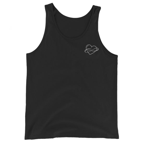 Lowkey Infinite Love Tank Black | Polycute LGBTQ+ & Polyamory Gifts