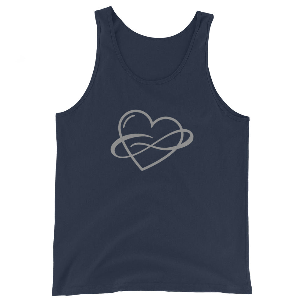 Infinite Love Tank Navy | Polycute LGBTQ+ & Polyamory Gifts