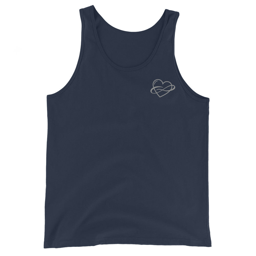 Lowkey Infinite Love Tank Navy | Polycute LGBTQ+ & Polyamory Gifts