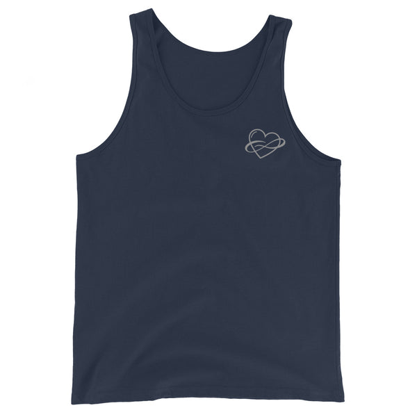 Lowkey Infinite Love Tank Navy | Polycute LGBTQ+ & Polyamory Gifts