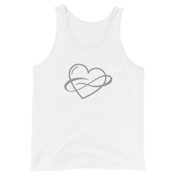 Infinite Love Tank White | Polycute LGBTQ+ & Polyamory Gifts