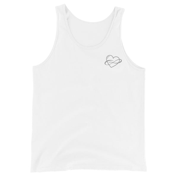 Lowkey Infinite Love Tank White | Polycute LGBTQ+ & Polyamory Gifts