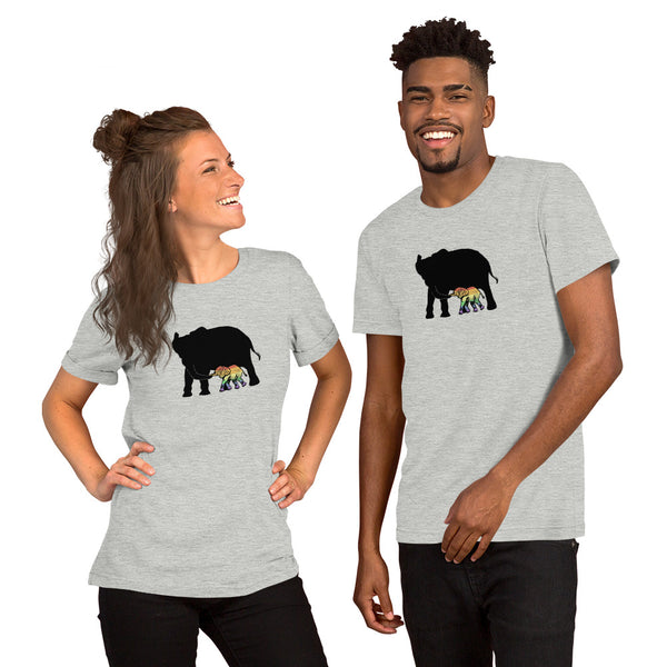 Proud Parent Tee, Elephant-Athletic Heather | Not everyone is a mama bear or papa bear | Polycute Gift Shop
