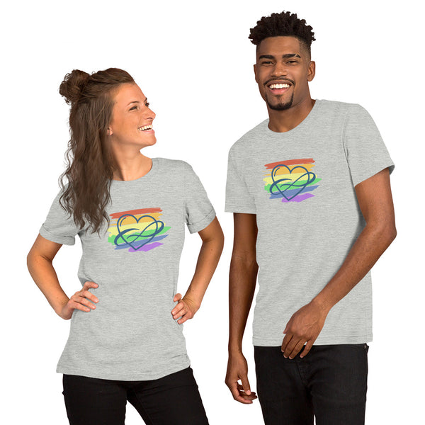 Polycute Tee Athletic Heather | Polycute LGBTQ+ & Polyamory Gifts