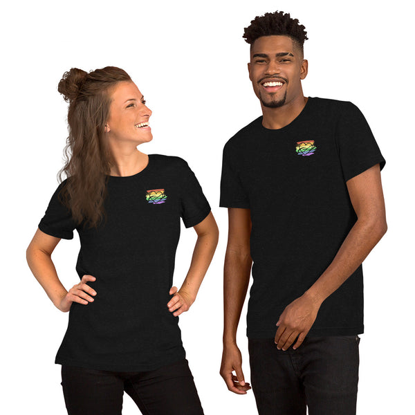 Lowkey Polycute Tee Black Heather | Polycute LGBTQ+ & Polyamory Gifts