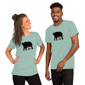 Proud Parent Tee, Elephant-Heather Prism Dusty Blue | Not everyone is a mama bear or papa bear | Polycute Gift Shop