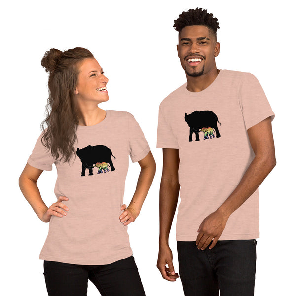 Proud Parent Tee, Elephant-Heather Prism Peach | Not everyone is a mama bear or papa bear | Polycute Gift Shop