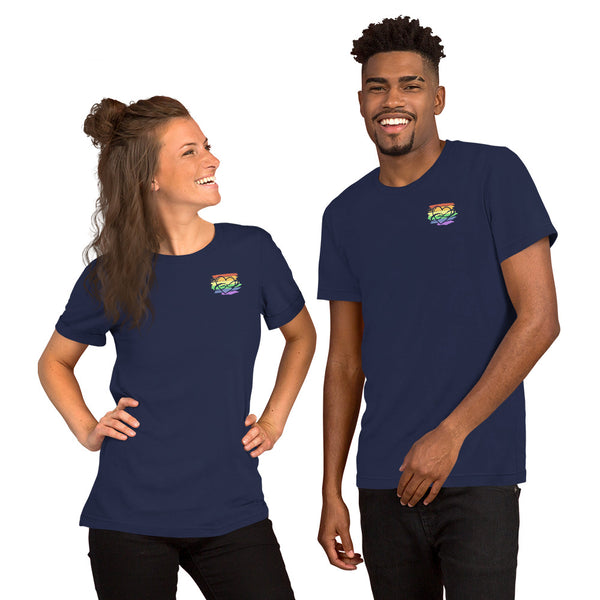 Lowkey Polycute Tee Navy | Polycute LGBTQ+ & Polyamory Gifts