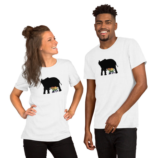 Proud Parent Tee, Elephant-White | Not everyone is a mama bear or papa bear | Polycute Gift Shop