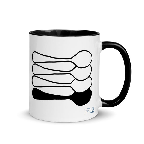 Little Spoon Quad Mug Black | Polycute LGBTQ+ & Polyamory Gifts
