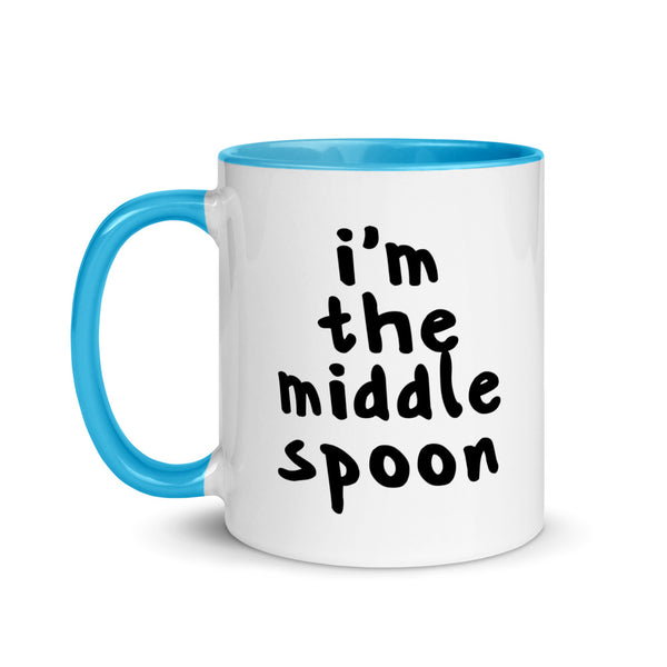 Midde Spoon Triad Mug | Polycute LGBTQ+ & Polyamory Gifts