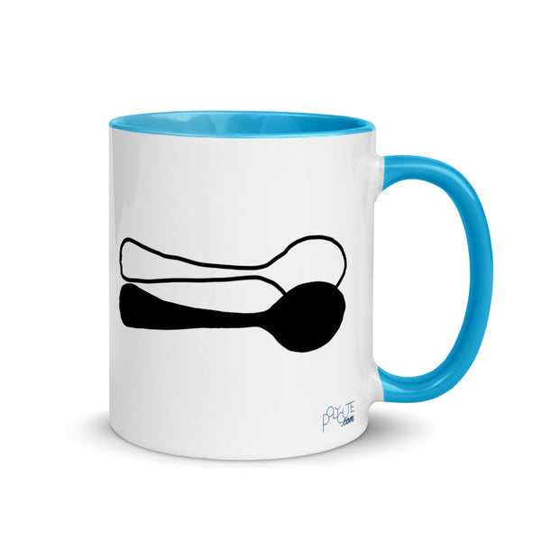 Little Spoon Couple Mug Blue | Polycute LGBTQ+ & Polyamory Gifts