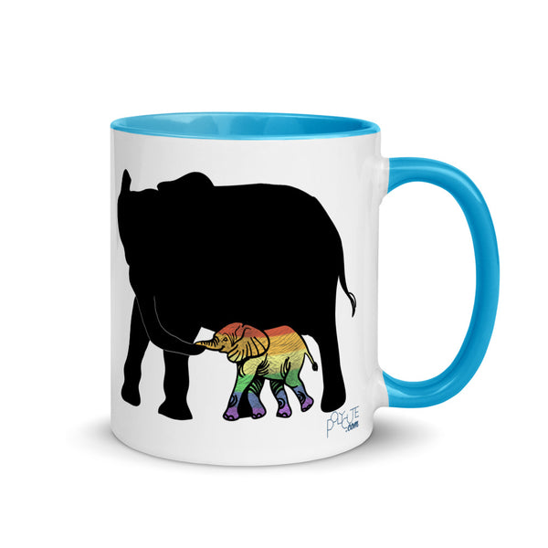Proud Parent Mug, Elephant Blue | Polycute LGBTQ+ & Polyamory Gifts
