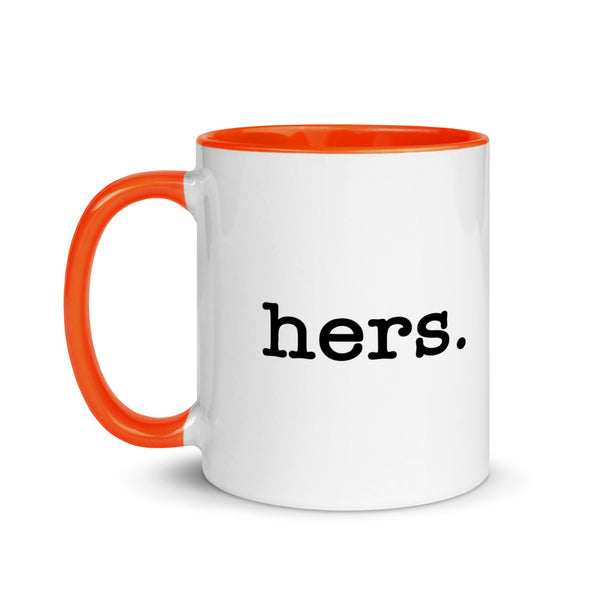 Hers Pronoun Mug | Polycute LGBTQ+ & Polyamory Gifts