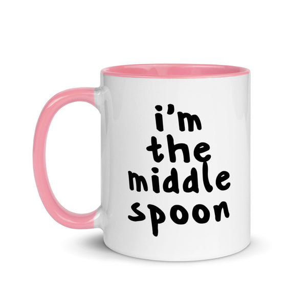 Middle Spoon 2 Quad Mug | Polycute LGBTQ+ & Polyamory Gifts
