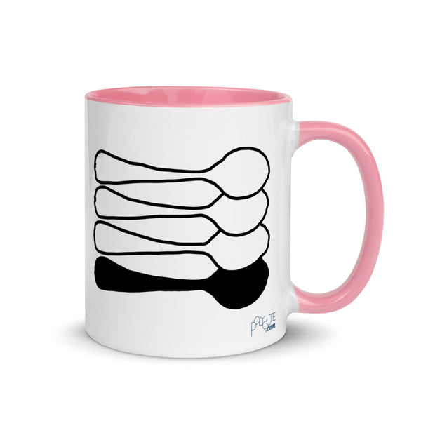 Little Spoon Quad Mug Pink | Polycute LGBTQ+ & Polyamory Gifts