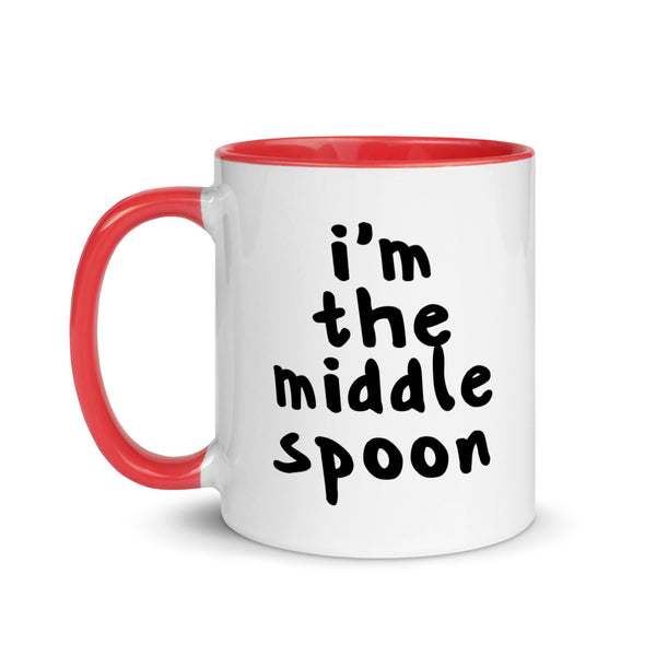 Middle Spoon 1 Quad Mug | Polycute LGBTQ+ & Polyamory Gifts