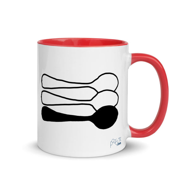 Little Spoon Triad Mug Red | Polycute LGBTQ+ & Polyamory Gifts
