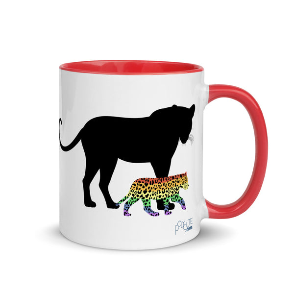 Proud Parent Mug, Leopard Red | Polycute LGBTQ+ & Polyamory Gifts