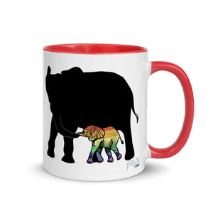 Proud Parent Mug, Elephant Red | Polycute LGBTQ+ & Polyamory Gifts