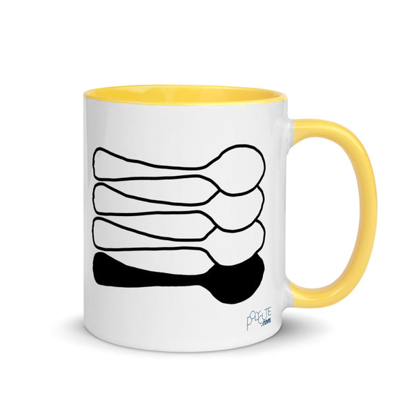 Little Spoon Quad Mug Yellow | Polycute LGBTQ+ & Polyamory Gifts